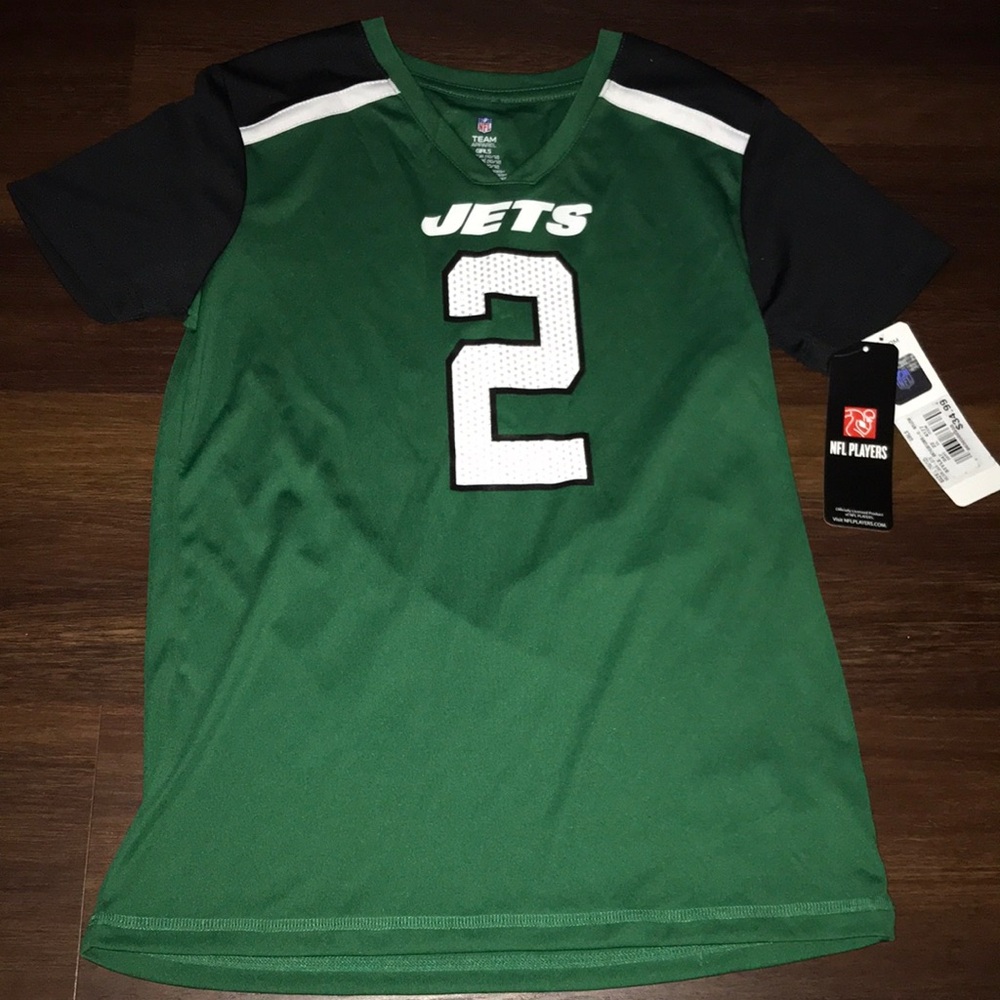 New York Jets Girls ￼Zach Wilson Bling Jersey NWT